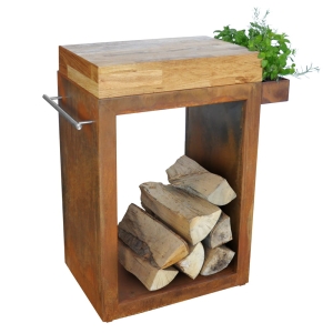 Artiss stolik mały 60x45x91cm corten