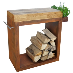Artiss stolik duży 80x45x91cm corten