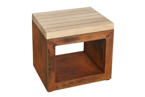 Artiss ławka 50x40x46cm corten
