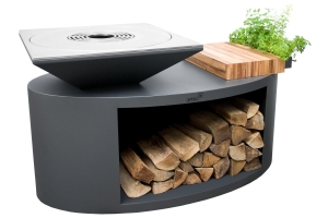 Artiss palenisko-grill ogrodowy G3 grafit