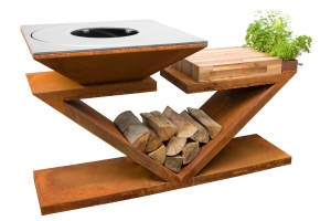 Artiss palenisko-grill ogrodowy G5 corten